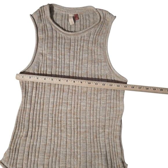 Pilcro Womens Ribbed Sweater Vest Size M Beige Popover - Picture 7 of 7